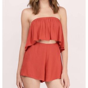 Tobi Ready to Rumble Strapless Romper